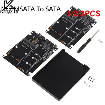1 / 2 / 3PCS 60Gbps az M2 NGFF SATA SSD MSATA SSD adapter MSATA SATA M.2 NGFF SATA merevlemez-adapter kártya