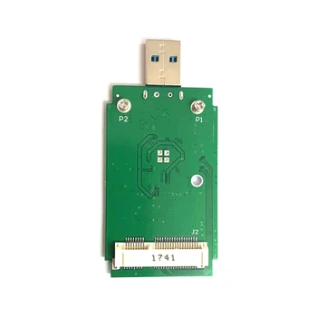 1 darab Külső MSATA - USB3.0 adapterkártya Hordozható merevlemez kicsomagolva Mobil adapterkártya sötétzöld