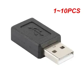 1 ~ 10DB nagykereskedelmi Új fekete USB 2.0 A apa és nő a Mini USB B 5 tűs női dugós kábel adapter csatlakozó Legjobb ár