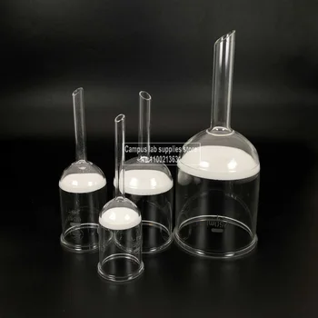 1db üveg homokmag tölcsér 30 40 60 100 250 500 1000ml laboratóriumi sav- és lúgálló függőleges olvadásszűrő tölcsér