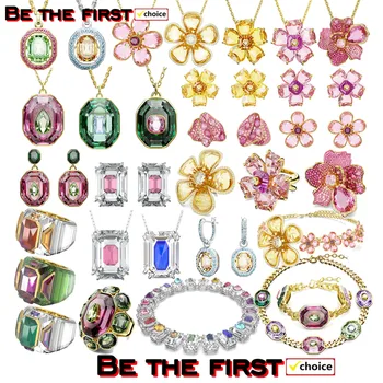 2024 Új forró eladások Florere Crystal sorozat Kiváló minőségű Boutique Charm ékszer nyaklánc fülbevaló női szett logóval