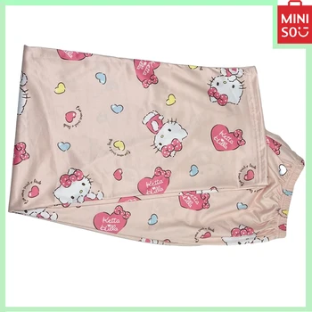 2024 Új miniso Sanrio Hello Kitty Melody Kuromi Y2K női laza nadrág Home Casual hálóruha Nagy méretű női ruha ajándék