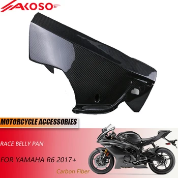 3K szénszálas motorkerékpár tartozékok Yamaha R6 Race Belly Pan 2017+