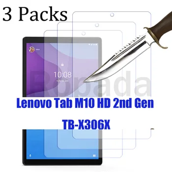 3PCS Üveg képernyővédő fólia Lenovo Tab M10 HD Gen 2 TB-X306F TB-X306X 2. 10,1
