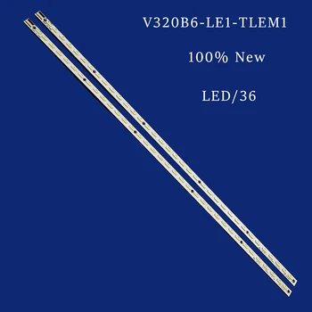 403mm 6V LED TV Szalagok V320B6-LE1-TLEM1 V320B1-LS5-TREM1 LED sáv háttérvilágítás szalagok vonalzó V320BK1-LS5 V320BJ6-LE1 szalagok sávok