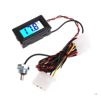 41XB Digitális kijelző hőmérő PC számítógép vízhűtési hőmérsékletmérő G1 / 4 szálas vízhűtő rendszer hőmérséklete