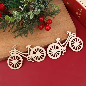 5Pcs 1:12 Babaház miniatűr karácsonyi kerékpárdísz kerékpár modell DIY babaház otthoni karácsonyi jelenet dekorációs kiegészítők