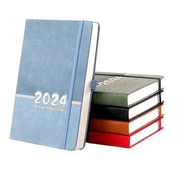 5PCS Planner Jan 2024 -Dec 2024, Monthes Calendar Organizer Notebook 2024 naptár 5.6Inch X 8.26Inch