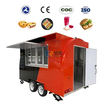 A legkelendőbb élelmiszer-teherautó eladó Európában mobil élelmiszer-pótkocsi Teljesen felszerelt élelmiszer-teherautó pótkocsik teljes konyhai felszereléssel