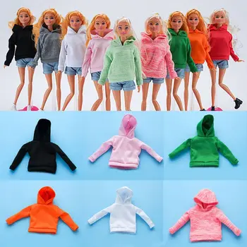 alkalmi viselet 1/6 baba kapucnis pulóver kiegészítők divat pamut party ruhák sport felsők 30cm baba