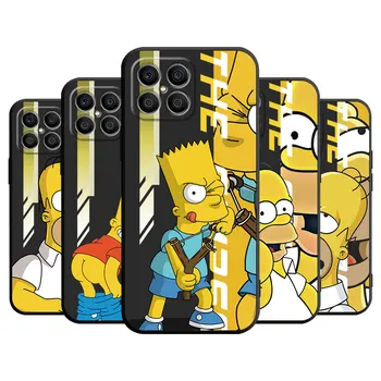 Anime A Simpson család Case For Honor 90 Lite 8X 20 70 X8A X9a X7 X6 50 Magic5 Pro 4 Fekete Soft Phone Funda