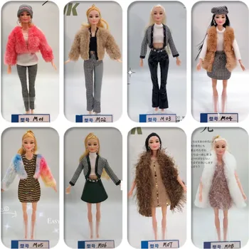 baba ruha divatruha kabát ruha elegáns szoknya napi party viselet ruhák 30cm babák Barbie kiegészítők karácsonyi játékok