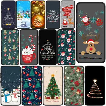 Boldog karácsonyfa dekoráció Mikulás telefontok Huawei Y7A Y6P Y5P Y6 Y7 Y9 Prime 2018 2019 Y8P Y9A Y8S P Smart