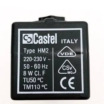 Castel típusú HM2 mágnesszelep tekercs 230V 50-60HZ 8W Új✦KD