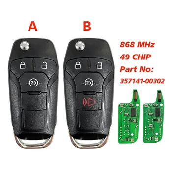 CN018019 cikkszám 357141-00302 Smart Control Key for Ford Mondeo F150 F250 868MHz HITAG Pro ID49 chip HU101 pengecsere távirányító