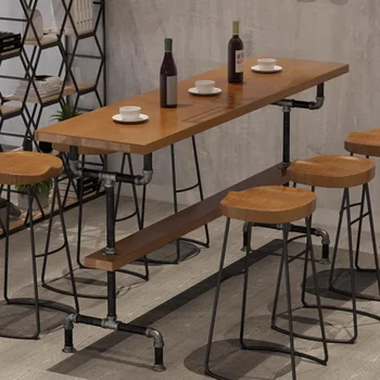 Counter Modren bárasztal mobil kereskedelmi mosdó éttermi asztalok konyhai manikűr müebles de cocina bárbútor CY50BT