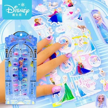 Disney Jégvarázs hercegnő Elza Anna Hófehérke smink köröm matricák öltős öltős öltős matricák lányoknak Gyerekjáték karácsonyi ajándék