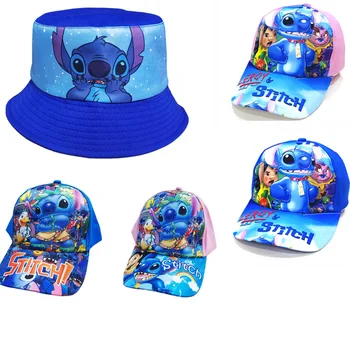 Disney Stitch baseball sapka Gyermek kalap Férfi lány l Kalap Rajzfilm gyerekek Sun Hat állítható kalap Aranyos anime kalap