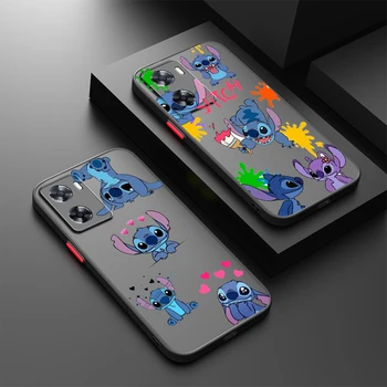 Disney Stitch Mini Oppo A98 A78 A94 A76 A74 A73 A54 A53 2020 Reno 8 7 6 5G matt áttetsző telefontok