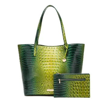 Divat Krokodil mintás bőr vállpántos táskák nőknek 2024 újdonság nagy kapacitású női kézitáskában Luxus táska