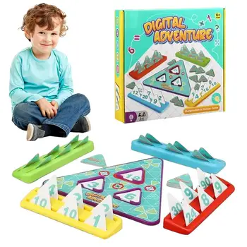 Divízió Matek tábla Montessori Gyerekek számolása Játék Szülő-gyermek szorzószám Kártyajáték a gondolkodáshoz Logika tréning