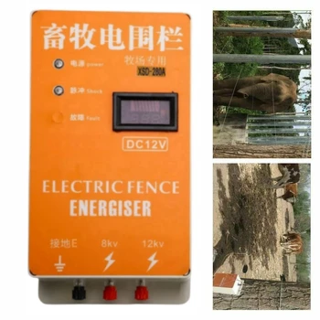  Elektromos pásztor kerítés Nagyfeszültségű impulzusvezérlő Állatok Energizáló töltő Baromfi gazdaság Elektromos kerítésszigetelő eszközök