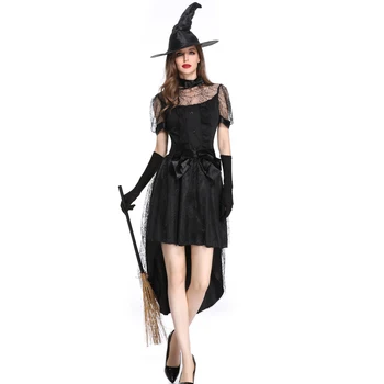 Felnőtt nők Magic Moment jelmez Cosplay Boszorkány Halloween Díszes ruha