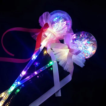 Flash Fairy Wand Gyermek izzó játék Starry Ball varázspálca ajándék lánynak és fiúnak Érdekes játék