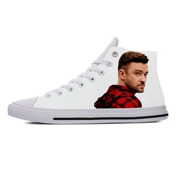 Forró nyári divat Justin Timberlake Magas tornacipők Férfiak Nők Kiváló minőségű Handiness Alkalmi cipők Könnyű Legújabb deszkacipők