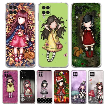 Girl Kid Santoro_Gorjuss Phone Case Samsung Galaxy A13 A22 A32 A52 A53 A72 A51 A71 A11 A31 A41 A21S 5G átlátszó héjtáska