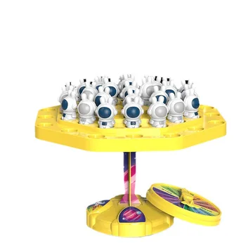 Gyerekek Puzzle Egyensúly Űrnyúl Űrhajós Társasjáték Egyensúly Fa Montessori Szabadidő Szülő-gyermek Interaktív harci játékok