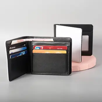 Hordozható betéti azonosító Hitelkártya Hitelkártya tok Kártyatartó Férfi pénztárca vékony bőr pénztárca