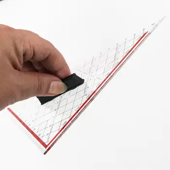 Háromszög vonalzó könnyű matematikai geometria eszköz 25cm professzionális mérési elrendezési eszköz irodai építész képregény rajztervezéshez