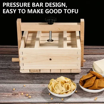Házi tofu sajtkészítő gép és szövetnyomó gép három sajtszövettel Tofu penészkeret készítéséhez