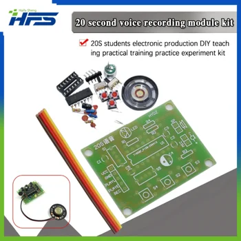 ISD1820 20 másodperces hangrögzítő készlet diákoknak Elektronikus gyártás DIY képzési kísérleti készlet