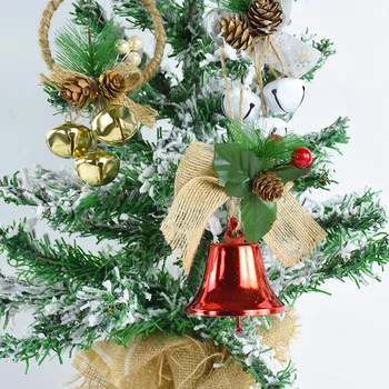 Karácsonyfa függő medáldísz Fém Jingle harangok karácsonyhoz Újévi díszek Ünnepi harang Karácsonyi parti dekoráció