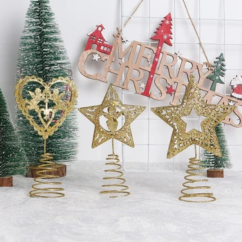 Karácsonyi díszek Szerelem csillag karácsonyfa Top díszkiegészítők otthoni dekorációhoz Karácsonyi Navidad újévi 2023 parti kellékek