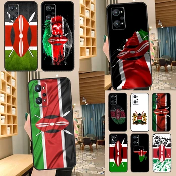 Kenya zászló Realme C55 C35 C33 C31 C30 C25 C21Y C15 C11 GT Neo 5 3 2 Realme 9 10 11 Pro Plus tok
