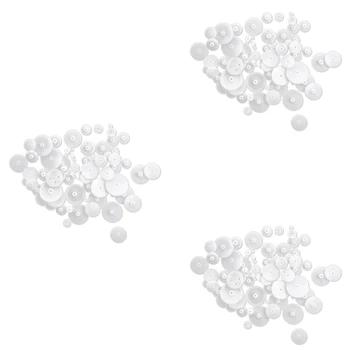 Különböző stílusok fehér műanyag fogaskerék készlet 174 db RC játékokhoz