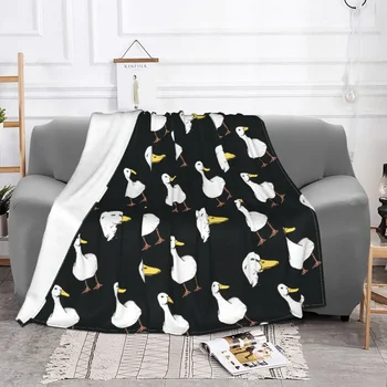 Libakacsa madár takarók Flanel téli rajzfilm lélegző szuper meleg takaró ágyneműhöz kültéri plüss vékony paplan