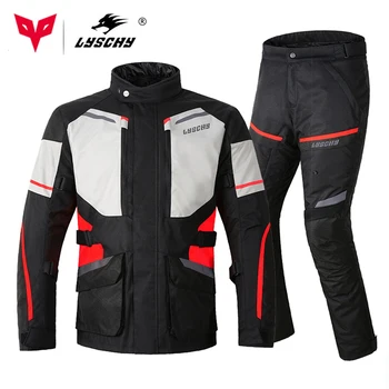 LYSCHY Motoros dzseki nadrág ruha Őszi téli motoros dzseki Moto Motocross lovaglási ruházat Védőfelszerelés