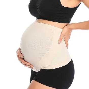 Lélegző szüléstámogató övek Fűző derékápolás Haskötés Ruhák terhes nők számára Terhesség varrat nélküli hasi öv
