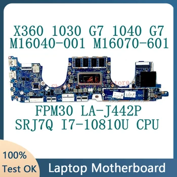 M16040-001 M16070-601 M16070-001 HP X360 1030 G7 1040 G7 laptop alaplaphoz LA-J442P w / SRJ7Q i7-10810U CPU 100% tesztelt jó