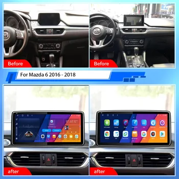 Mazda 6 2016 - 2018 Android autórádióhoz 2Din sztereó vevő Autoradio multimédia lejátszó GPS Navi fejegység képernyő