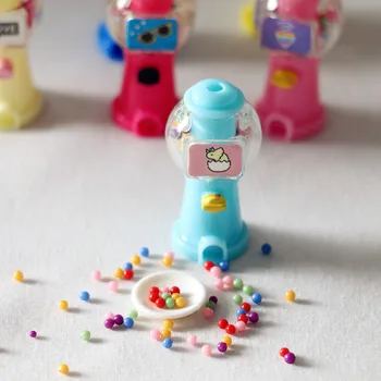 Mini cucc kapszula játékok Babaház Színes cukorkagép Miniatűr tárgyak OB11 BJD babák ház Áruház kiegészítők Gyermekjátékok