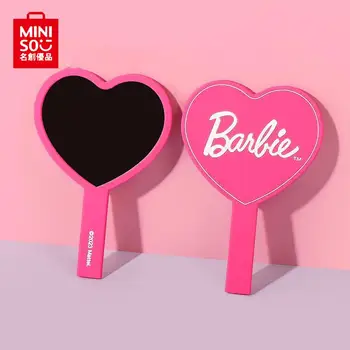 MINISO Barbie Anime Rajzfilm Aranyos sorozat Szerelem Kézi sminktükör Hordozható Aranyos lány sminktükör