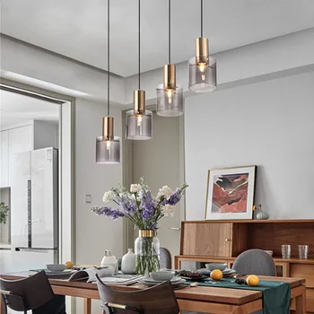 Modern üveg függőlámpák Éjjeli arany függő lámpák lámpatest lámpatest lámpatest konyha étkező Otthoni dekoráció felfüggesztés világítás kávézó