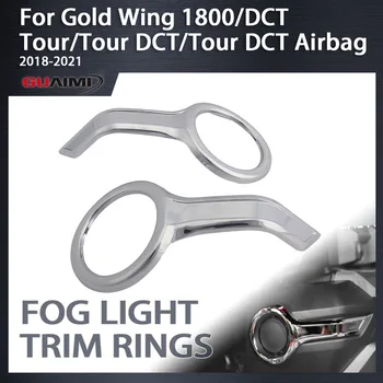 Motorkerékpár ködlámpa díszítő gyűrűk Ködlámpa borító dekoráció Goldwing GL 1800 Gold Wing 1800 Tour 2018 2019 2020 2021 2022 2023