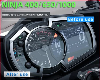 Motorkerékpár sebességmérő TPU karcálló védelem film műszerfal Képernyő műszer Kawasaki Ninja400 Ninja650 Ninja1000