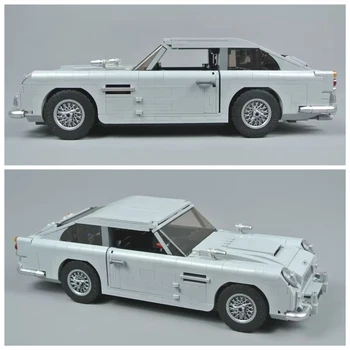 Műszaki 1439PCS James Bond DB5 007 Classic Car Model Building Block Fit 10262 Assemble Bricks játékok ajándékok felnőtt fiúnak